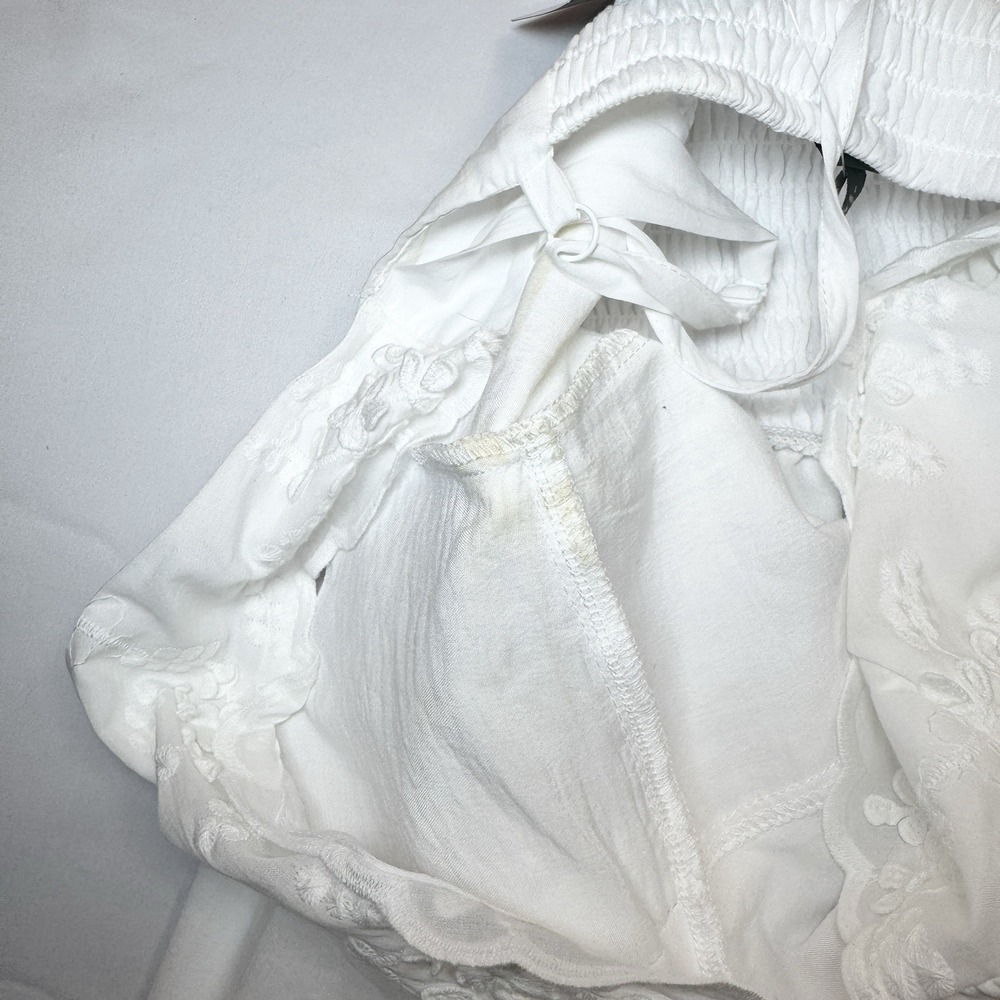 Wild Fable White Cotton Embroidered Corset Long Dress S TikTok Romantic Feminine - Picture 9 of 15
